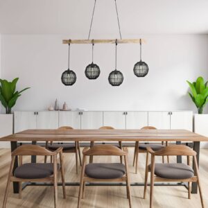 Svítidlo Globo světle hnědá/matná černá kov