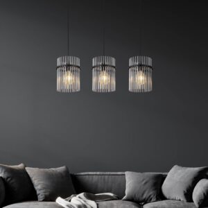 Svítidlo Globo kouřově šedá/černá matná Sklo/kov