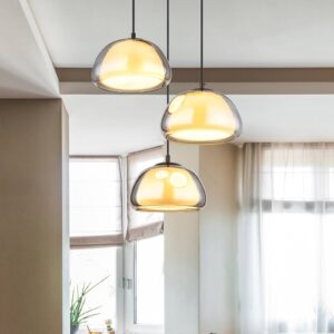 Svítidlo Globo kouřově šedá/černá matná Sklo/kov