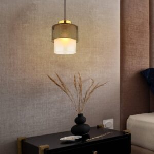 Svítidlo Globo černá matná/mosazná/satinovaná/čirá Kov/sklo