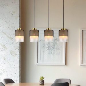 Svítidlo Globo černá matná/mosazná/satinovaná/čirá Kov/sklo