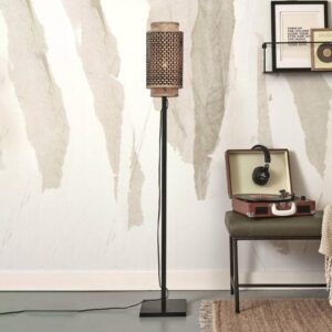 Svítidlo Good & Mojo černá/přírodní bambus/železo