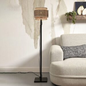 Svítidlo Good & Mojo černá/přírodní bambus/železo