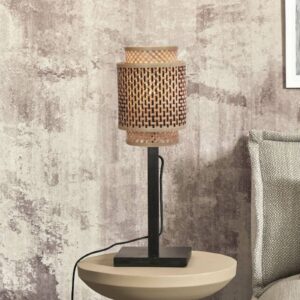 Svítidlo Good & Mojo černá/přírodní bambus/železo