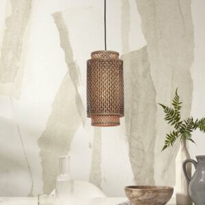 Svítidlo Good & Mojo přírodní/černá bambus/železo