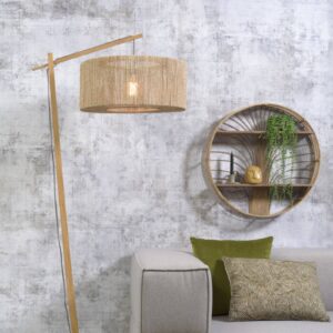 Svítidlo Good & Mojo světlé dřevo/přírodní juta/bambus