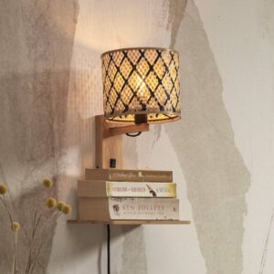 Svítidlo Good & Mojo přírodní/černá bambus