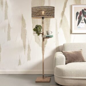 Svítidlo Good & Mojo světlé dřevo/přírodní/černá bambus