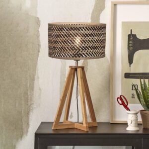 Svítidlo Good & Mojo světlé dřevo/přírodní/černá bambus