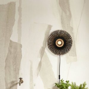 Svítidlo Good & Mojo černá bambus/železo/textil