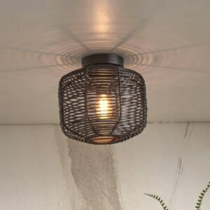 Svítidlo Good & Mojo černá ratan/železo