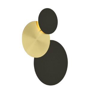 Svítidlo HELL černá/zlatá kov