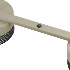 Svítidlo HELL písková/černá hliník