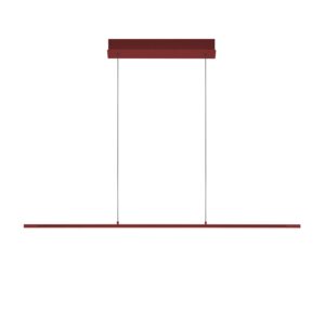 Svítidlo HELL červená kov/akryl