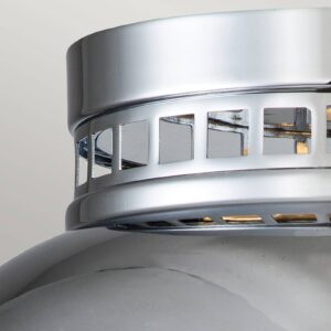 Svítidlo HINKLEY chrom/čirý ocel/sklo