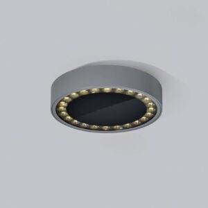 Svítidlo Helestra grafit/čirý hliník/sklo