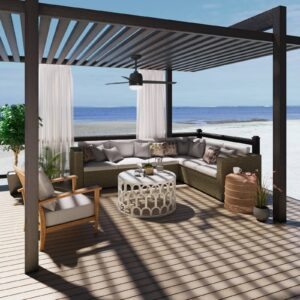 Svítidlo Hunter černá ocel/plast/sklo