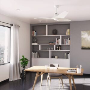 Svítidlo Hunter porcelánově bílá ocel/plast/sklo