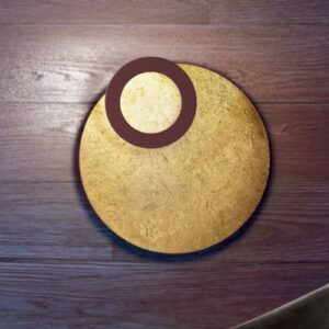 Svítidlo ICONE plátkové zlato/rezavě hnědá hliník