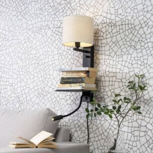 Svítidlo It's about RoMi černá/světle béžová železo/textil