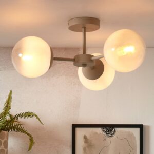 Svítidlo It's about RoMi mléčně bílá/šedá Sklo/železo