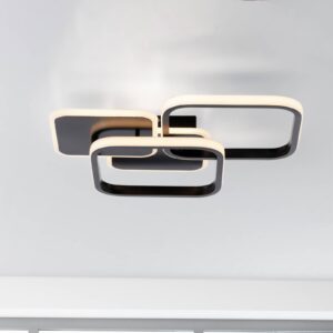 Svítidlo JUST LIGHT. černá matná železo/hliník/nerezová ocel/plast (PVC)/plast (PMMA)