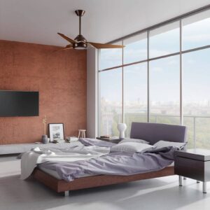 Svítidlo KICHLER bronz/ořech ABS/ocel/polykarbonát