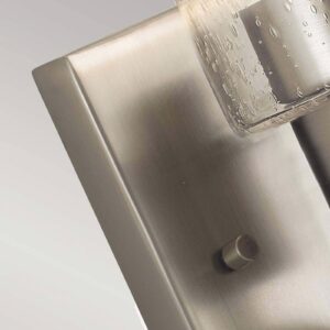 Svítidlo KICHLER stříbrnošedá starožitná/čirá Ocel/sklo