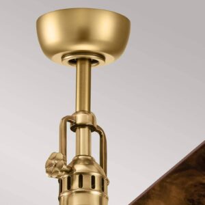 Svítidlo KICHLER starožitná mosaz/topol/jilm Ocel/překližka/sklo