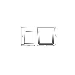 Svítidlo LEDVANCE tmavě šedá Polykarbonát