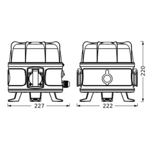 Svítidlo LEDVANCE černá/bílá plast