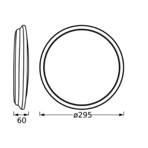 Svítidlo LEDVANCE stříbrná/bílá kov/plast