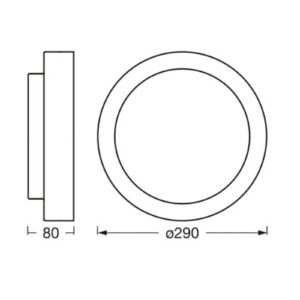 Svítidlo LEDVANCE černá ocel/sklo