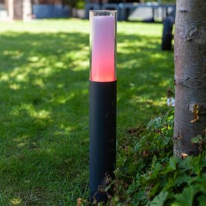 Svítidlo LUTEC connect antracitová/čirá/opálová Hliníkový odlitek/polykarbonát