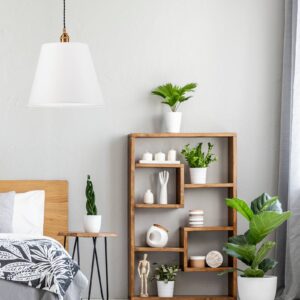 Svítidlo Lamkur bílá/černá/mosaz ocel lakovaná/textil