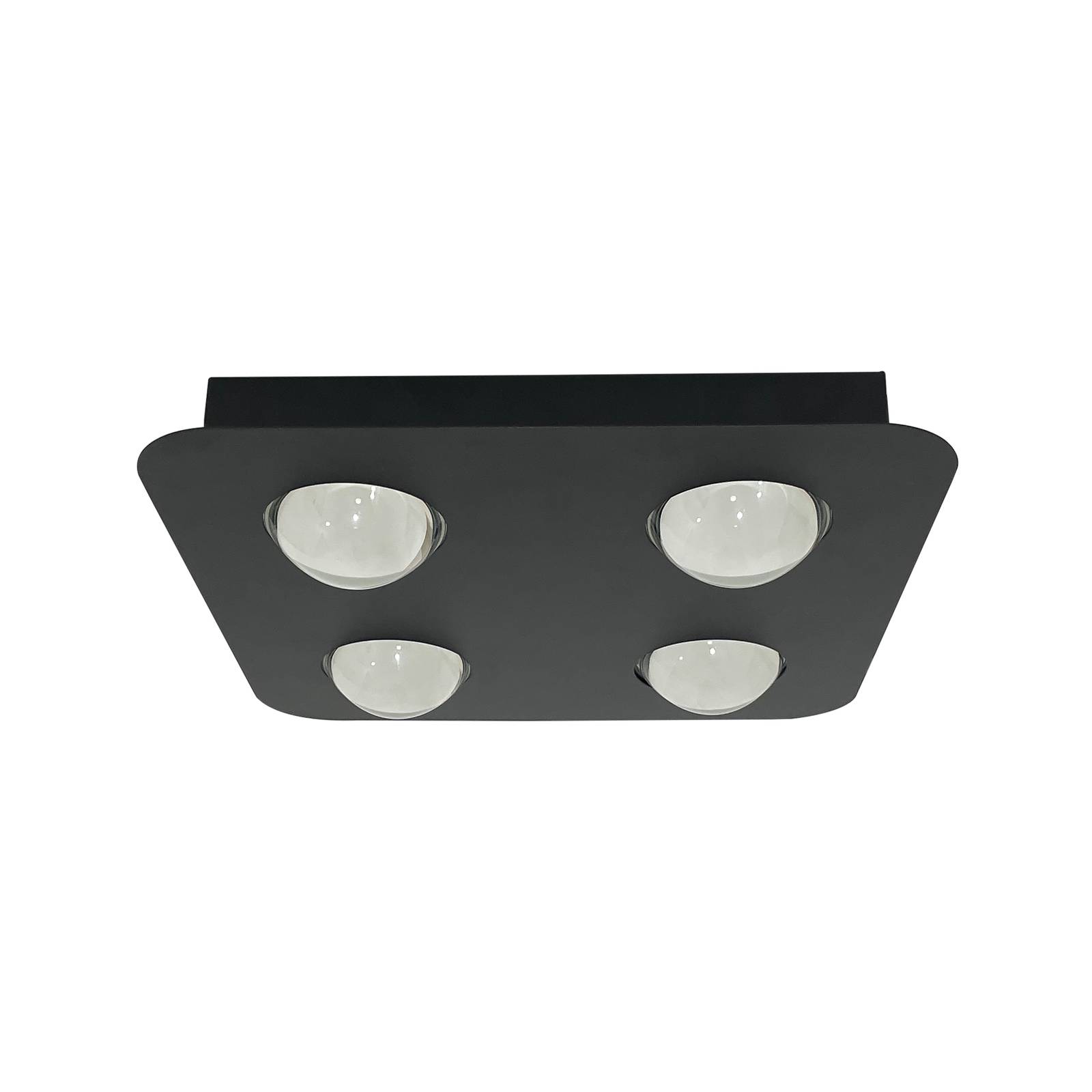 Svítidlo Lindby černá Železo/plast/sklo