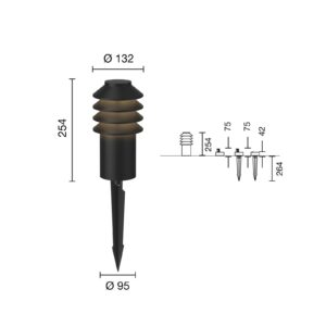 Svítidlo Louis Poulsen černá hliníkový odlitek/polykarbonát