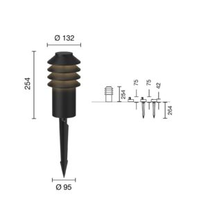 Svítidlo Louis Poulsen černá hliníkový odlitek/polykarbonát