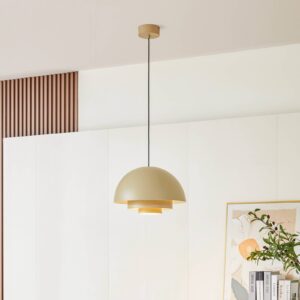 Svítidlo Lucande béžová Hliník