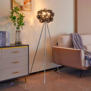 Svítidlo Lucande kouřově šedá Sklo/železo