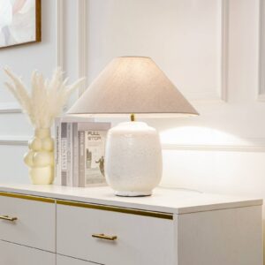 Svítidlo Lucande bílá/šedá Textil/keramika