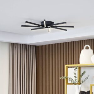 Svítidlo Lucande černá/bílá Kov/plast