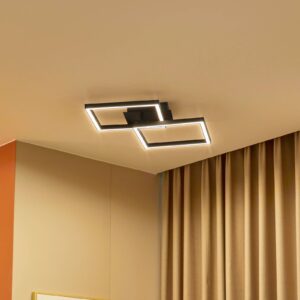 Svítidlo Lucande černá/bílá Kov/plast