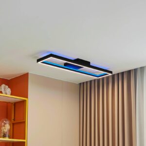 Svítidlo Lucande černá/bílá Kov/plast