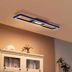 Svítidlo Lucande černá/bílá Kov/plast