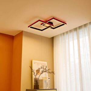 Svítidlo Lucande černá/bílá Kov/plast