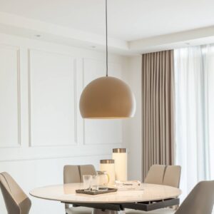 Svítidlo Lucande světle hnědá Hliník