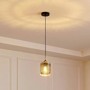 Svítidlo Lucande antracitová/zlatá Sklo/železo