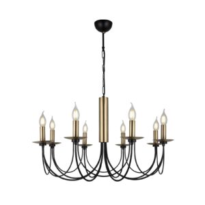 Svítidlo Lucea antická mosaz/černá kov