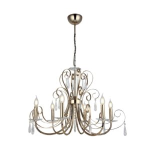 Svítidlo Lucea zlatá/čirá kov/sklo